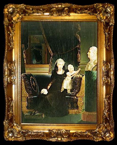 framed  Francois Joseph Kinson Portrait of Caroline of Naples and Sicily, ta009-2